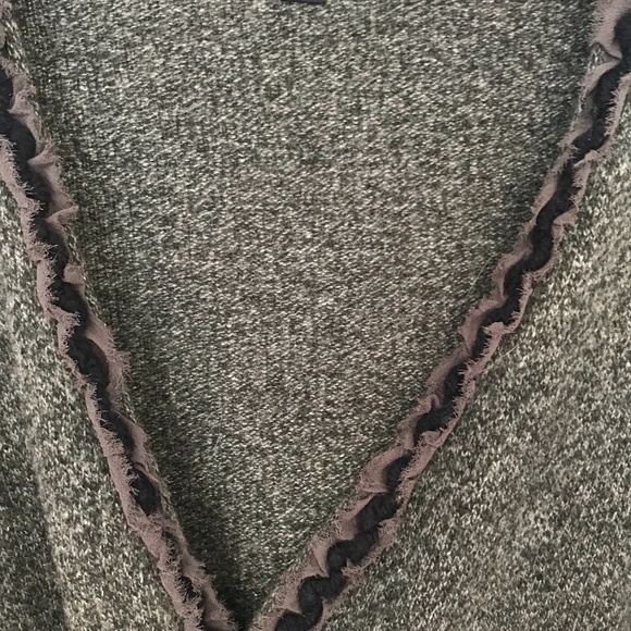 Banana Republic belted open front cardigan black and gray/Wool Cashmere Blend/XS - Picture 4 of 9